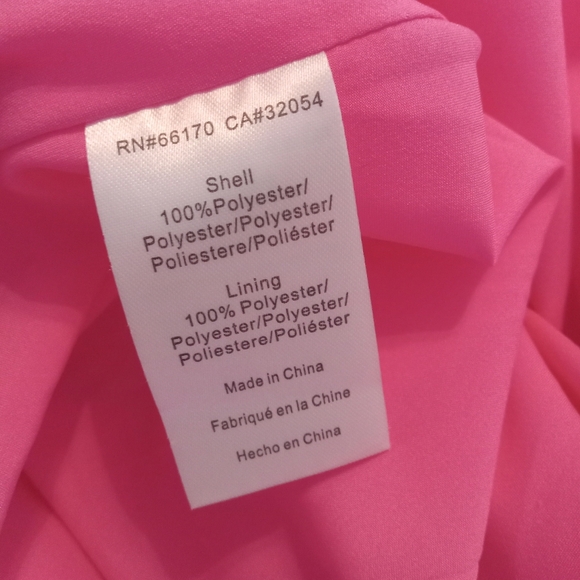 Anthropologie Hutch Sabrina Strapless V-Neck Pleated High-Low Gown Pink Size 4 - Picture 16 of 16